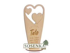 Statuetka z sercami dla Taty