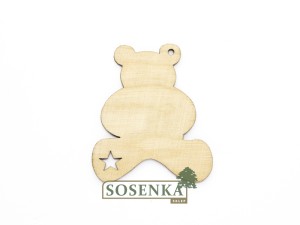 Zawieszka, ozdoba ze sklejki MIŚ