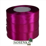 Tasiemka satynowa 25mm/32mb CIEMNA FUKSJA 8054