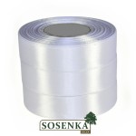 Tasiemka satynowa 25mm/32mb BIAŁA 8002