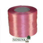 Tasiemka satynowa 25mm/32mb PĄSOWY RÓŻ 8044