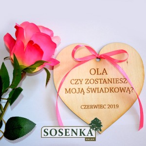 Serce  ze sklejki z dowolnym GRAWEREM 15cm