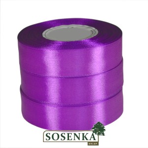 Tasiemka satynowa 25mm/32mb JASNY FIOLET 8120