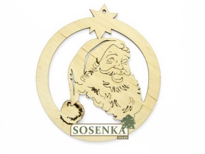 Bombka ażurowa nr 10 GŁOWA MIKOŁAJA