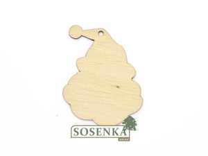 Zawieszka, ozdoba ze sklejki MIKOŁAJ