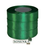 Tasiemka satynowa 25mm/32mb CIEMNY ZIELONY 8090