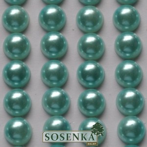 Perełki samoprzylepne 8 mm BŁĘKITNE PERŁOWE 88SZT.  